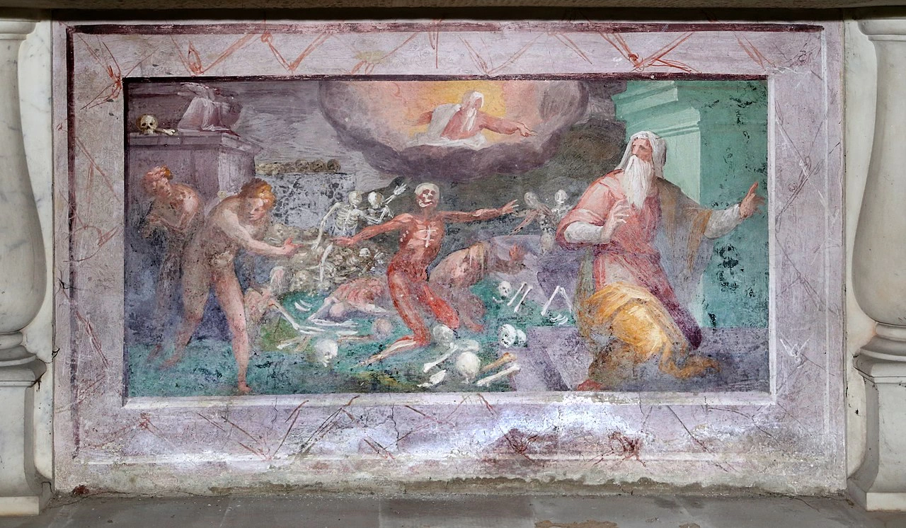 Resurrezione di Lazzaro, putti e visione di Ezechiele - Chiesa di san Marco, Firenze 1